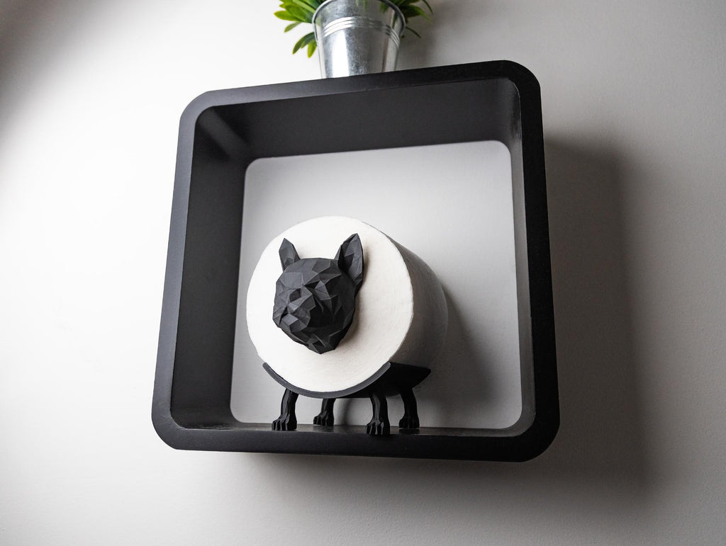 French Bulldog Toilet Paper Holder | Dog Bathroom Decor | Frenchie Toilet Paper Stand