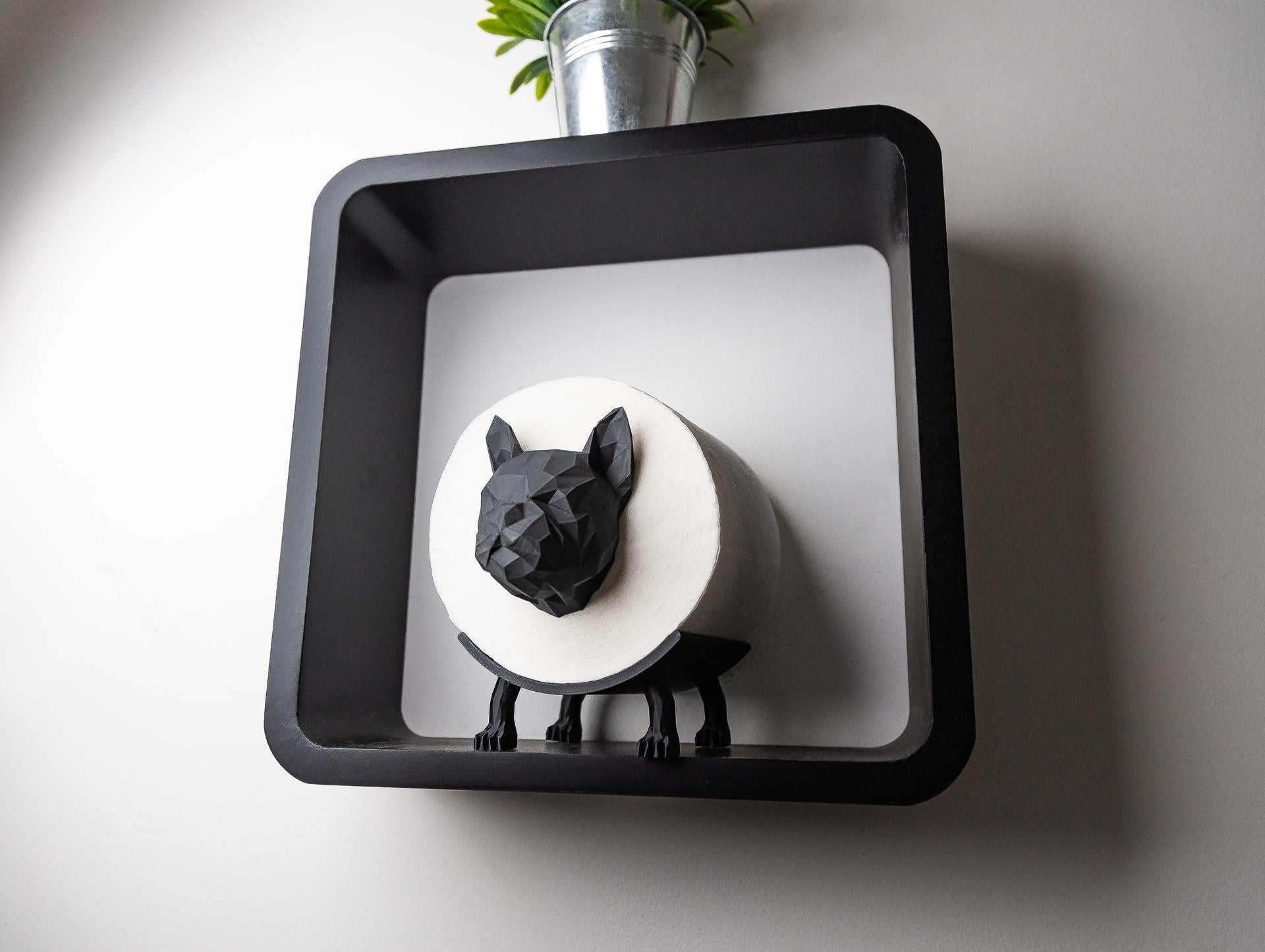 French Bulldog Toilet Paper Holder | Dog Bathroom Decor | Frenchie Toilet Paper Stand