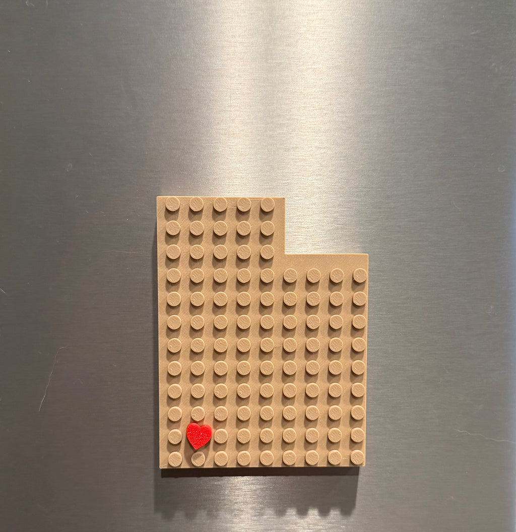🧱❤️ Home State Brick Magnet (Lego-Style) All 50 States Available!!