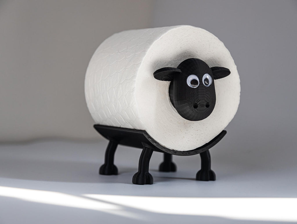 Sheep Toilet Paper Holder | Farmhouse Bathroom Decor | Animal Toilet Paper Stand