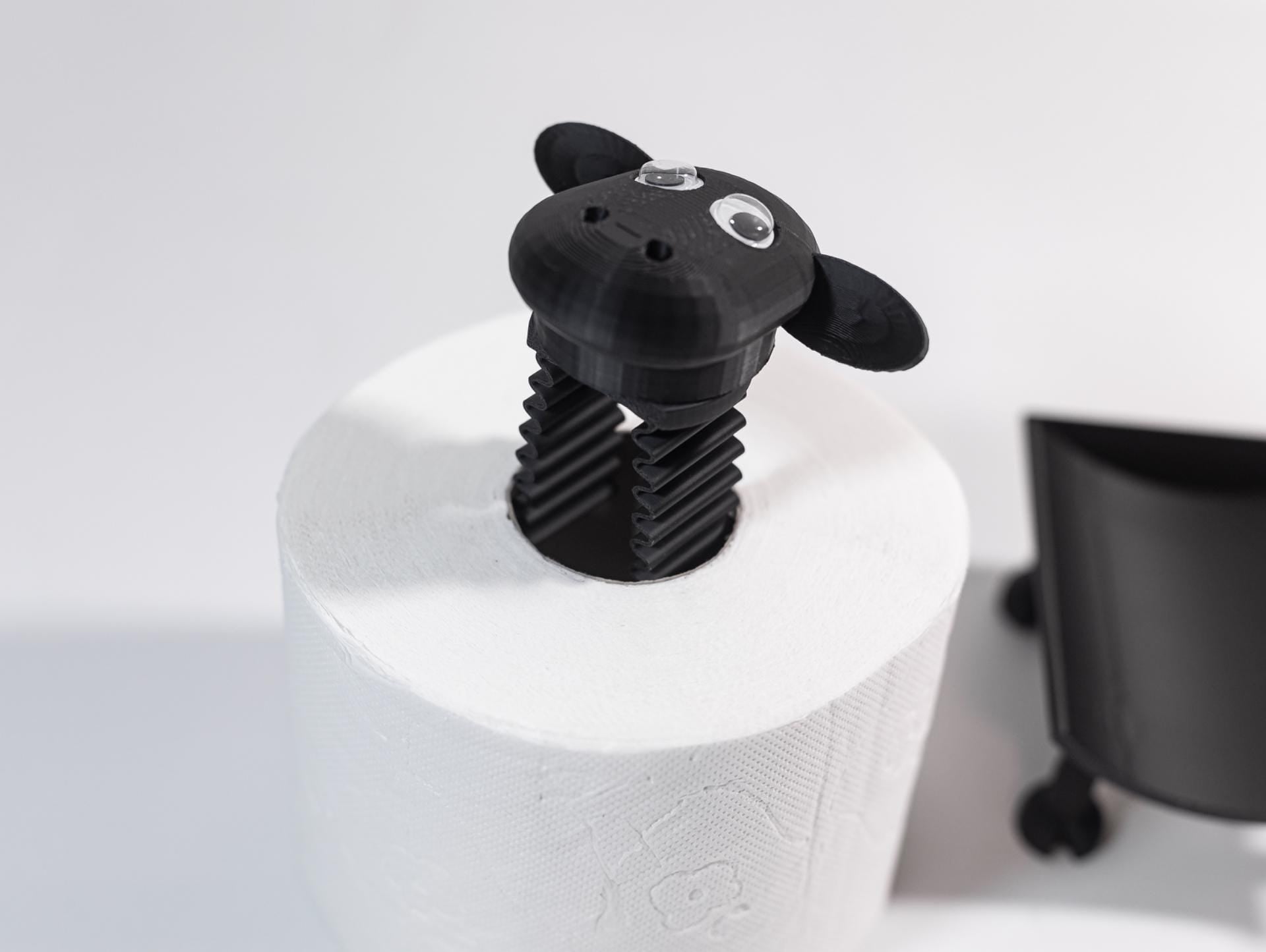 Sheep Toilet Paper Holder | Farmhouse Bathroom Decor | Animal Toilet Paper Stand